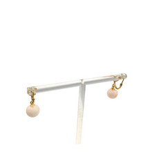 Load image into Gallery viewer, Coral earrings in 14k gold