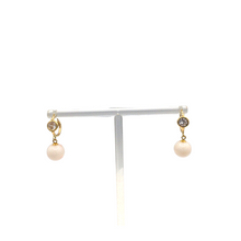 Load image into Gallery viewer, Coral earrings in 14k gold
