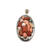Load image into Gallery viewer, Coral pendant in sterling silver