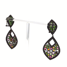 Cargar imagen en el visor de la galería, Multi gemstones earring in sterling silver