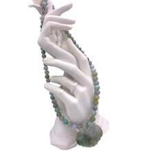 Load image into Gallery viewer, Burmese Jade Necklace with Flower Pendant