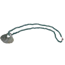 Загрузить изображение в средство просмотра галереи, Burmese Jade Necklace with Flower Pendant