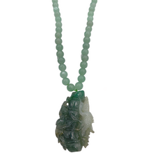 Load image into Gallery viewer, Burmese Jade Necklace with Flamingo Pendant