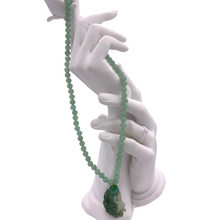 Load image into Gallery viewer, Burmese Jade Necklace with Flamingo Pendant
