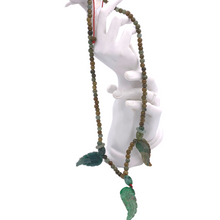 Загрузить изображение в средство просмотра галереи, Burmese jade necklace with Leaves pendant