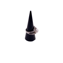Load image into Gallery viewer, Pearl Ring in Sterling silver with Diamquoie