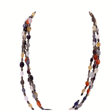 Load image into Gallery viewer, Multi Color Tourmaline Necklace In Sterling Silver