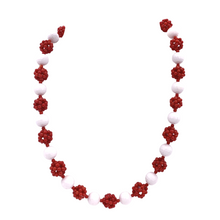 Load image into Gallery viewer, red Skin Coral Necklace , Bracelet and earrings Set