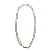 Load image into Gallery viewer, Fresh water pearl Necklace with sterling silver