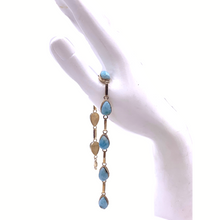 Load image into Gallery viewer, Larimar Bracelet In Sterling silver with Tear drop Shape