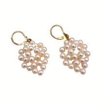 Load image into Gallery viewer, Pearl Earrings In sterling silver with gold coated