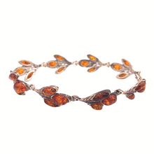 Загрузить изображение в средство просмотра галереи, Amber bracelet in Sterling silver