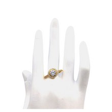 Cargar imagen en el visor de la galería, Gold coated ring in sterling silver