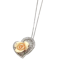 Load image into Gallery viewer, Sterling Silver Necklace with Angel Skin Coral