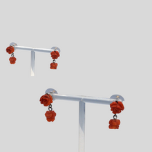 Cargar imagen en el visor de la galería, Salmon Skin Coral Earrings