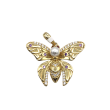 Load image into Gallery viewer, Sterling silver pendant with gold coated