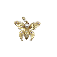 Load image into Gallery viewer, Sterling silver pendant with gold coated