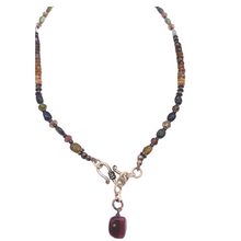 Load image into Gallery viewer, Multi - Colored Tourmaline Necklace in Sterling Silver
