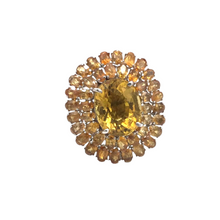 Load image into Gallery viewer, Yellow Topaz Ring in Sterling Silver