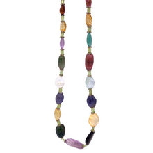 Load image into Gallery viewer, Multi-Colored Tourmaline Necklace In sterling silver