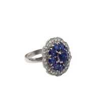 Load image into Gallery viewer, Sapphire Ring in Sterling Silver
