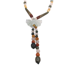 Load image into Gallery viewer, Burmese Jade Pendant hanging on a Burmese Jade bead necklace