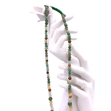 Load image into Gallery viewer, Burmese Jade bead necklace with adjustable string