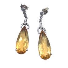 Cargar imagen en el visor de la galería, YellowTopaz earring