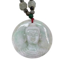 Load image into Gallery viewer, Burmese Jade Necklace with Buddha Figure pendant