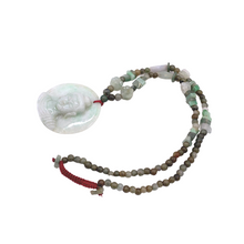 Load image into Gallery viewer, Burmese Jade Necklace with Buddha Figure pendant