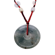 Load image into Gallery viewer, Burmese Jade Necklace with Circle shape Pendant