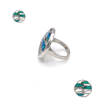 Load image into Gallery viewer, Opal lite Ring in Sterling silver