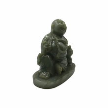 将图片加载到图库查看器,手工雕刻快乐佛玉像