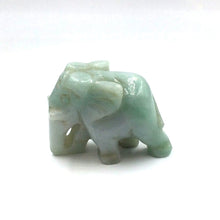 Load image into Gallery viewer, Hand-Carved Burmese Jade Elephant Figurines