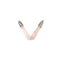 Cargar imagen en el visor de la galería, Rose Quartz Large Point Pendant