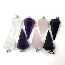 Cargar imagen en el visor de la galería, Gemstones Large pendulum pendant