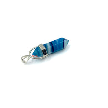 Load image into Gallery viewer, Blue Agate Point Pendant