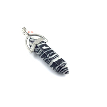Cargar imagen en el visor de la galería, Zebra Jasper Point Pendant