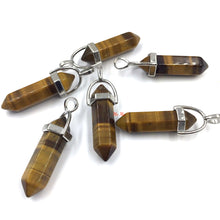 Cargar imagen en el visor de la galería, Yellow Tiger’s Eye Point Pendant
