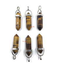 Cargar imagen en el visor de la galería, Yellow Tiger’s Eye Point Pendant