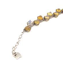Cargar imagen en el visor de la galería, Opal with Diamonique Bracelet in Sterling Silver
