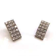 Load image into Gallery viewer, Sterling silver Earrings with Diamonique