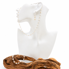 Load image into Gallery viewer, Freshwater Pearl with Silver Link Set
