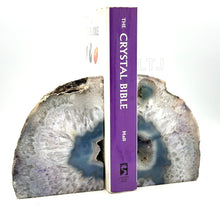 Load image into Gallery viewer, Agate geode bookends
