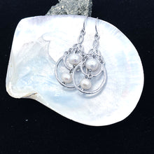 Load image into Gallery viewer, Natural Freshwater Hanging Earrings with Sterling Silver
