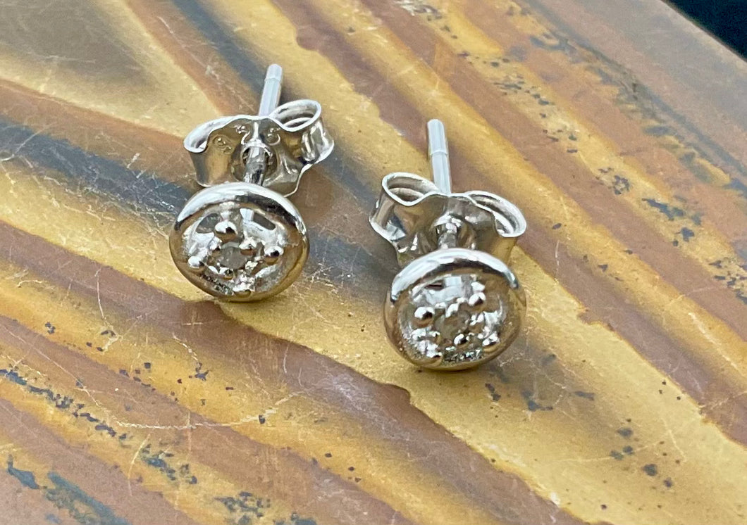 Gemstone with Halo Earring