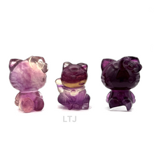 Load image into Gallery viewer, Rainbow Fluorite Cat Figurine
