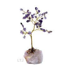 Load image into Gallery viewer, Gold wire-wrapped Gemstone Tree (small)
