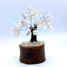 Load image into Gallery viewer, Silver wire-wrapped Gemstone Tree (Extra small)
