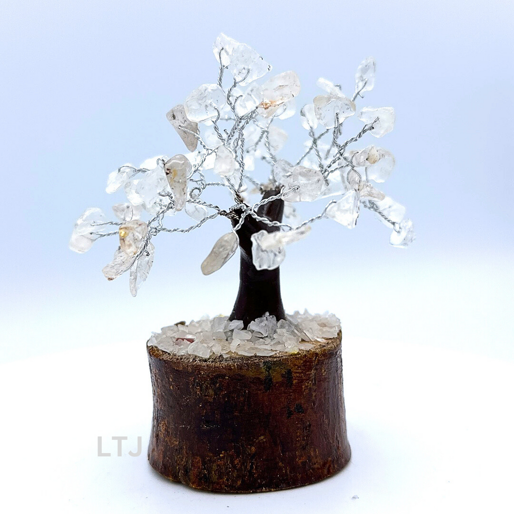 Silver wire-wrapped Gemstone Tree (Extra small)